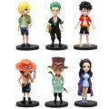 6pcs/set Anime One Piece Action Figure. 