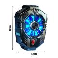 X20 Universal Mobile Cooling Fan Game Plugin Silent Radiator Phone Cooler System RGB Lights Dual Gears Two Speed Modes | Adjustable Portable Heat Sink Gamepad Trigger Holder Semiconductor USB Phone Radiator | For Gaming PUBG FREEFIRE. 