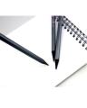 Mont Marte 3 Pieces Set Woodless Charcoal Pencils,Artists Charcoal Set (Soft,Middle,Hard) For Sketching And Drawing. 