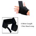 Boxing Hand wrap Bandage MMA Hanadwraps 4 Meter Length - 1 Pair. 