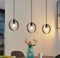 Ring Shaped Hanging Lamp, Circle Shaped Hanging Lamp, Hanging Light , Ceiling Light , Ceiling Lamp, Pendant Lamp, Pendant Light For Home, Office, TV Lounge, Bed Room etc, Made in Metal (BULB NOT INCLUDED). 