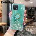 Casinglee for OPPO A16K case Shiny Ring Glitter Soft Transparent Holder Stand Back cover with String for OPPO A16K Phone cases cover Stars Moon Girls For girls and Boys. 