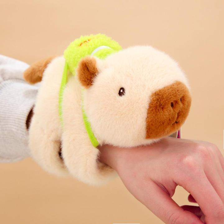 PinShang%20Capybara%20Plush%20Wrist%20Bracelet%20For%20Kids%20Snap%20Ring%20Capybara%20Cartoon%20Cute%20Plush%20Toy%20Christmas%20Gifts%20For%20Girls%20Boys%20-%20Image%203