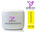 CALCIUM ACETATE FOOD GRADE- 100 GRAMS. 