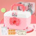 WD - Money Bank Girls Characters Multifunction ATM Saving box, Cute Purse, Money Safe Ban, Piggy Bank, Safe With Key and Sounds for Girls. 