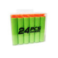 Nerf – Soft Bullet Stick-On Darts 24 Pcs – Green. 