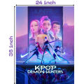 K-Pop Demon Hunters Banner - 36 Inch By 24 Inch - Birthday Banner - K-Pop Demon HuntersThemed Party - Multicolors - Unisex - Pack Of 1. 