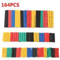 164pcs Set Polyolefin Shrinking Assorted Heat Shrink Tube Wire Cable Insulated Sleeving Tubing hand tools Set. 