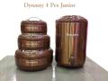 4 Pcs Dynasty Hot Pot Set Stainless Steel Inner Bowl - Glass Lid - Water Cooler 12 Litre. 
