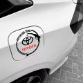 Fuel Tank Sticker (Black) Toyota Latest Style, Petrol Tank Decoration Stickers for Car by Sticker Saloon. 