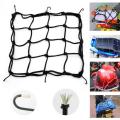 Motorcycle Cargo Net Helmet Mesh Luggage Bag Cargo Cover Seat Net 6 Hooks. 