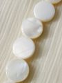 3, 4, 7, 11, 12, 15, 25pcs Natural Flat Round White Mother of Pearl Sea Shell Beads for Crafting - DIY Crafting Elegant Jewelry Making Supplies. 