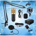 Bm 800 Condensor Microphone Complete Kit - with Pop Filter, Arm Scissor Stand & Phantom Power With XLR Cable. 