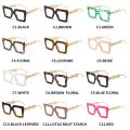 Oversized Square Reading Glasses Women 2022 Trending Metal Chain White Black Glasses Frame Fashion Anti Blue Light Glasses +1.25. 