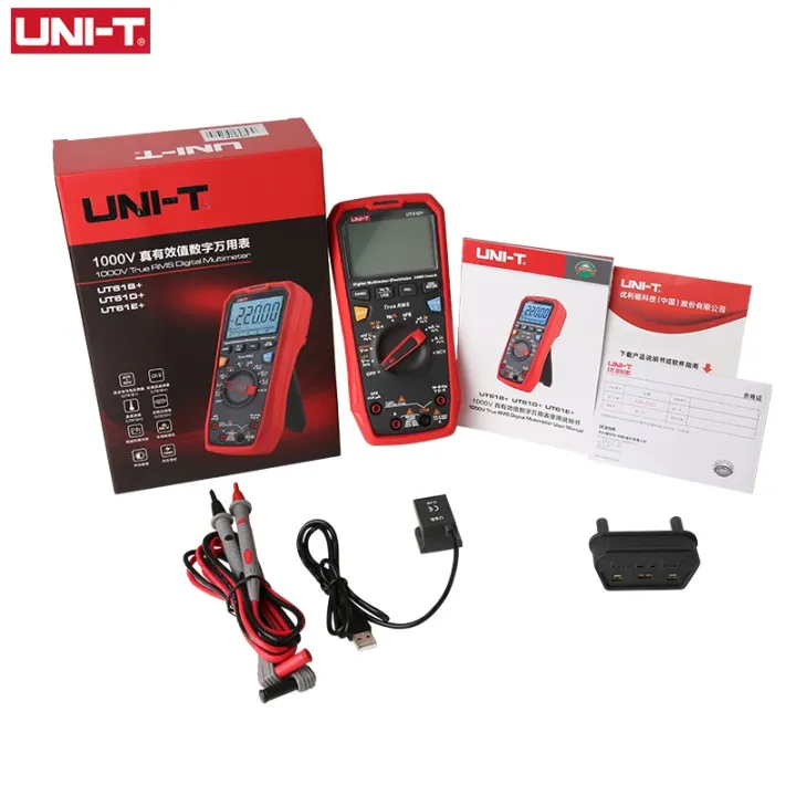 Unit True Rms UNI-T UT61E+ True RMS Multimeter Digital Auto Range Unit True RMS meter ...