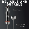 5 in 1 Hand Blender Machine - High Quality 4 Stainless Steel Blades - Powerful Motor 2 Speed Blender Machine - Egg Beater and Milk Frother - Immersion Blender With 600ml Beaker- Juicer Machine - Meat Chopper Machine - Food Processor Mixer Grinder Chopper. 