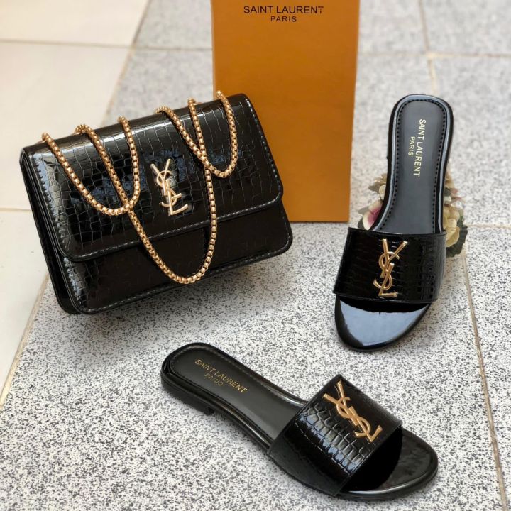 Good Will Combo Set – Affordable Flats Slippers and Handbag Set for Women