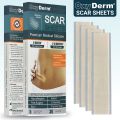 OxyDerm Scar Sheets Efficent Surgery Scar Removal Premium Medical Silicone Gel Sheet Size 4cm X 15cm - 5 pcs. 