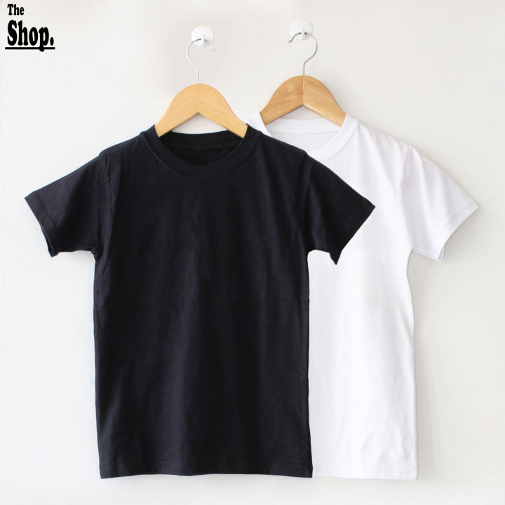 The Shop - Pack Of 2 - Basic Fashion Black & White T Shirt For Men & Women - BW-MW1