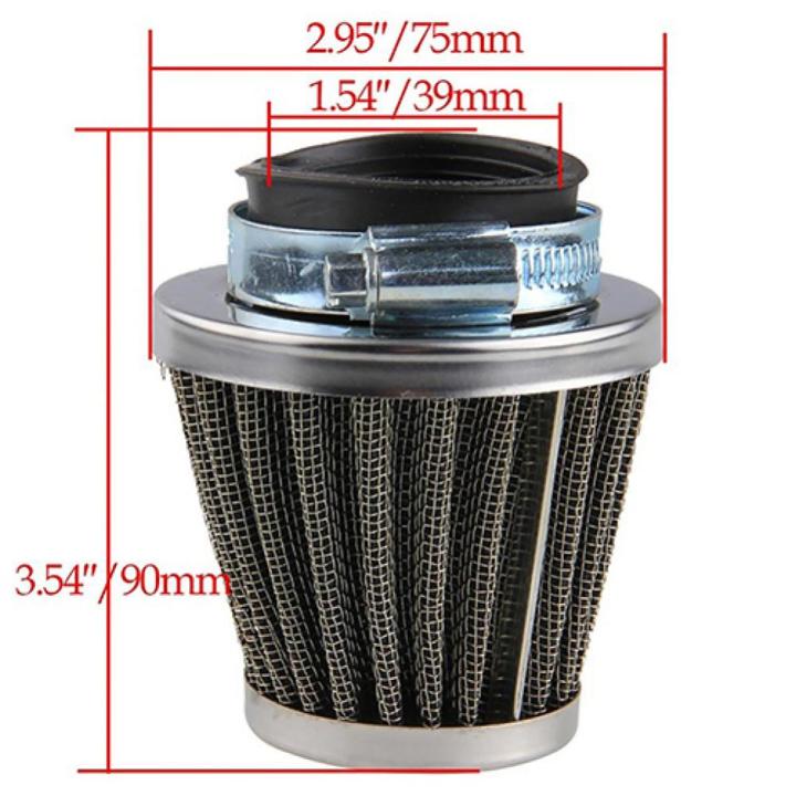 Universal-Luftfilter Für Motorräder – Waschbar, Wiederverwendbar, Für Hohen Luftstrom