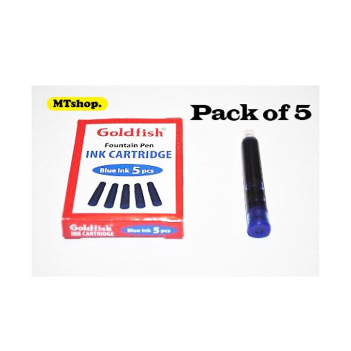 Ink Refill, Fountain Pen Ink Cartridge and refill (Pack of 5 Box) Suitable for Fountain Pens and Cartridge Rollers,