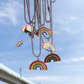Rainbow Necklace Women's After Wind And Rain Means Beauty And Luck Jewelry Long Pendant Necklace Is And Practical. 