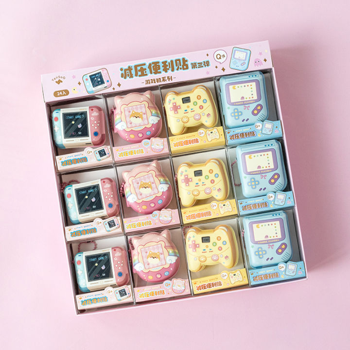 Yanshe Fun Game Console Series Stress Relief Post-it Notes Small Fresh Girl Heart Doudou Book Portable