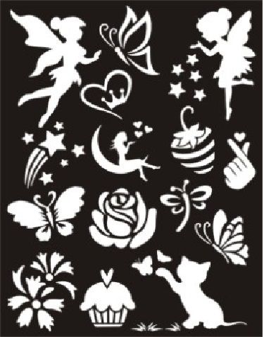 Kids Stylish Mehndi Stencils Stickers