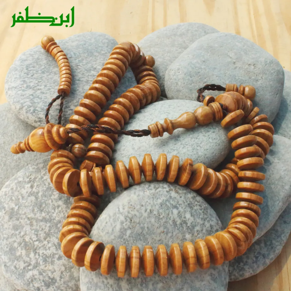 100 Rosary Wooden Beads Brown 12mm Tasbeeh Misbaha Prayer Beads