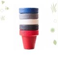 Pack of 5 Colorful Unbreakable Fiber Plastic Pots For Flowers & Plants  Imported Pots  Unbreakable Fiber Plastic. 