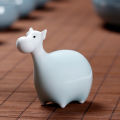 Animal Miniature Glazed Polished Cute Ceramic Animal Figurine. 