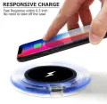 Qi Wireless Charger Pad Compatible with All Wireless Charging Devices. 