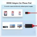 dne iPa to iPho TV/Monitor Connector to HD HDMI 2K 1080P Phone to Compatible Cable Sync Screen Connector Direct/Projector Suitable. 