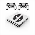 ps4 pro sticker fix skin deadpool design with 2 controller skin (not playstation ,not pouch type) brand rana decoration. 