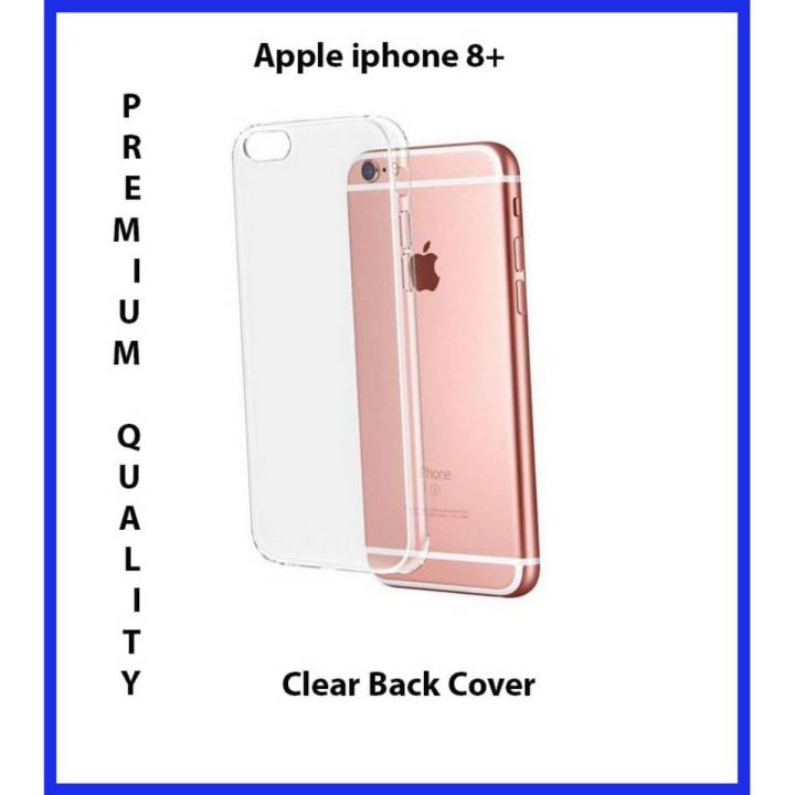 Apple iPhone 8 Plus Back Cover Transparent Soft Silicone Crystal Clear Case Cover For Apple iPhone 8 Plus