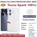 TECNO Spark 10 Pro FULL BACK 360 premium Protection Skin Wrap Full cover. 