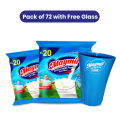 Maymil Milk Powder Sachet 6 bundle 72 Pcs with Free Glass. 