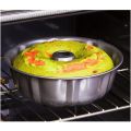 9 inch Heavy Duty Stainless Carbon Steel Non-stick Flucent Tube Donut Shape Cake Baking Mold Pan. 