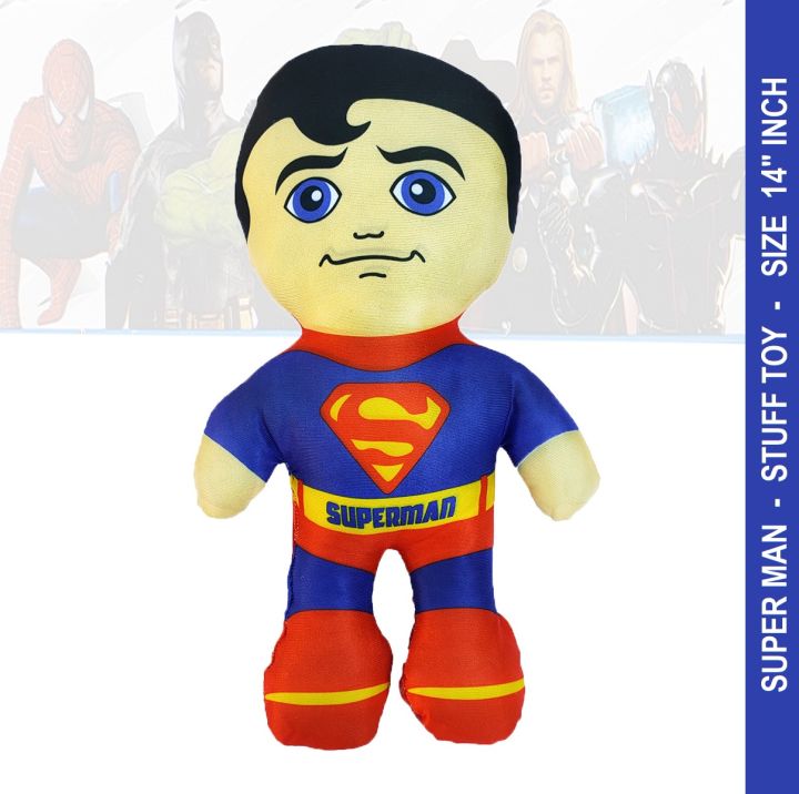 Superman%20Super%20Hero%20Action%20Figure%20Stuff%20Toy%20Plush%20Toy%20for%20Kids%20Size%2014%20Inch%20Avenger%20Marvels%20-%20Image%205