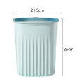 Waste Bin Striped Texture Rubbish Collection Kitchen Garbage Basket. 