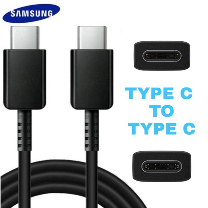 Original Type C to Type C USB charge and sync cable for Samsung compatible with Galaxy S21, S21+, S21 Ultra, Note 20 Note 20+ Note 20 Ultra 5G, S20, S20+, S20 Ultra, Note 10, Note 10+, S10, S10+ , A80, A70.USB C to USB C Cable PD QC3.0 Quick Charge Cable