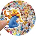 10/50/100pcs Disney Mix Cartoon Micky Princess Stickers Graffiti Decals Laptop Luggage Skateboard Waterproof Sticker Kid Toy. 