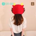 Cartoon Dragon Headgear Fluffy Dragon Plush Hat Cute Zodiac Dragon Doll Costume for New Year Masquerade Party Cosplay Props Accessories Dragon Headgear. 