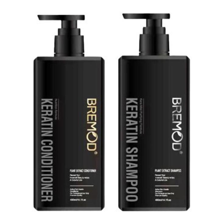 Bremod Keratin Shampoo & Conditioner Plant Extract Nutrition 400ml