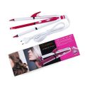 SHINON 3 in 1 Hair Straightener Crimper And crimple and roller Curler SH 8088 Pink And White. 