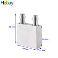 Aluminium Water Cooling Block for 1 Peltier ( 12706 ,12710 ,12715 ) 40mm x 40mm For Liquid Water Cooler Heat Sink System. 