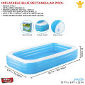 Bestway Rectangle & Oval Family Inflatable Pool Collection, Large Pool for Family Swimming, Air Inflation Pools For Children, Heavy Duty Vinyl Deep Swimming Pool 54005 54006 54009, 20 & 22 Inch Depth, 7ft 8 foot 10 feet Big Summer Water Imported Pools. 