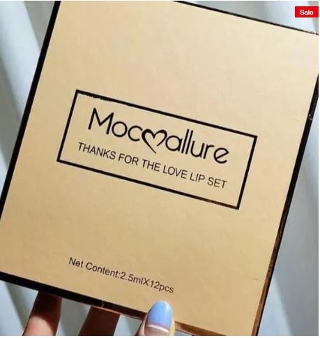 Mocmallure 12 Colors Matte Liquid Lipstick & Lip Gloss Set 2.5ml*12pcs 0695