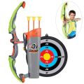 Light Up Archery Bow and Arrow Toy Set for Boys Girls With 3 Suction Cup Arrows. 