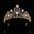 Heart-shaped Tiara Intricate 7.3cm tall Wedding-themed Crown 7 colors Headpiece for Wedding Princess Women Special occasion. 